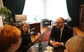 Spotkanie Prezydenta Gulewskiego z bohaterką