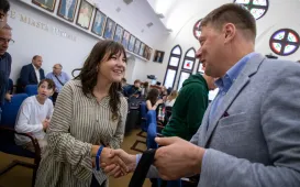 Wizyta uczestników obozu „Młodzież dla pokoju” w Urzędzie Miasta Torunia