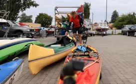 Kajakarze dopłynęli do Torunia, 7.08.2025 r.
