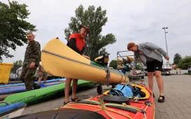 Kajakarze dopłynęli do Torunia, 7.08.2025 r.