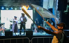 9. Festiwal Wisły - powitanie flisaków w Toruniu