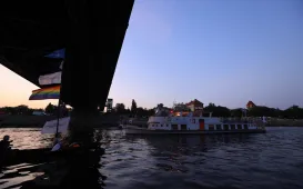 9. Festiwal Wisły - nocna parada łodzi i statków, widowisko światło-dźwięk