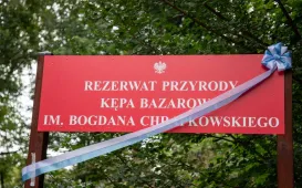 Odsłonięcie tablicy na Kępie Bazarowej
