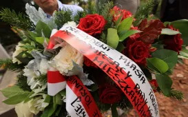 120. rocznica urodzin prof. Wilhelminy Iwanowskiej - złożenie kwiatów