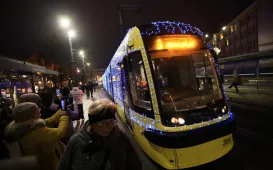 Pierwszy przejazd świątecznego tramwaju już za nami!
