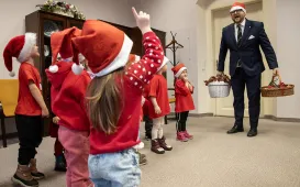 Przedszkolaki z PM1 z wizytą u prezydenta, 15.12.2025