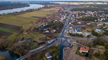 Widok na Kaszczorek z drona