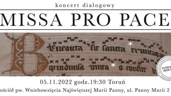 Missa Pro Pace - plakat wydarzenia