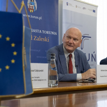 Na zdjęciu prezydent Torunia Michał Zaleski oraz prezes MZK Toruń Zbigniew Wyszogrodzki 