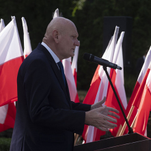 Na zdjęciu: prezydent Michał Zaleski podczas obchodów
