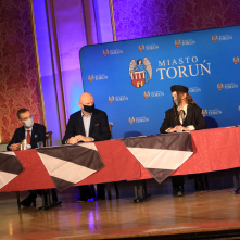A. Kulbicka-Tondel, przewodniczący Czyżniewski, prezydent Zaleski, Kasia Lins, Mariusz Składanowski