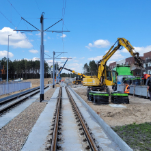 Budowa nowej linii tramwajowej, 9.05.2023 r.