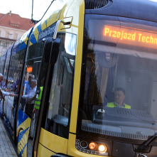 Przejazd techniczny po nowej linii tramwajowej, 3.08.2023 r.