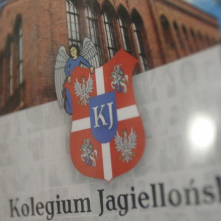 Herb Kolegium i napis Kolegium Jagiellońskie