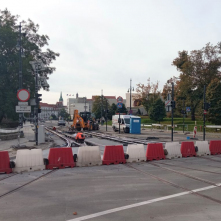 Postęp prac na budowie nowej linii tramwajowej - październik 2022