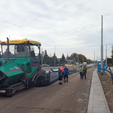 Postęp prac na budowie nowej linii tramwajowej - październik 2022