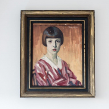 Na zdjęciu: portret młodziutkiej Jadwigi Strawińskiej pędzla jej ojca Eugeniusza Przybyła 