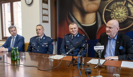 Podpisanie porozumienia z Komendą Miejską Policji, 28.03.2024 r.
