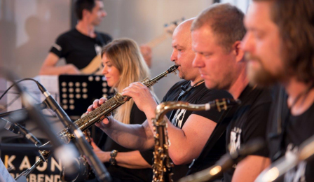 Muzycy Kaunas Big Band Podczas koncertu