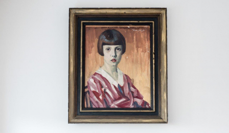 Na zdjęciu: portret młodziutkiej Jadwigi Strawińskiej pędzla jej ojca Eugeniusza Przybyła 