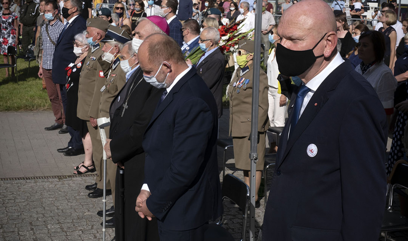 Na zdjęciach: prezydent Michał Zaleski podczas obchodów
